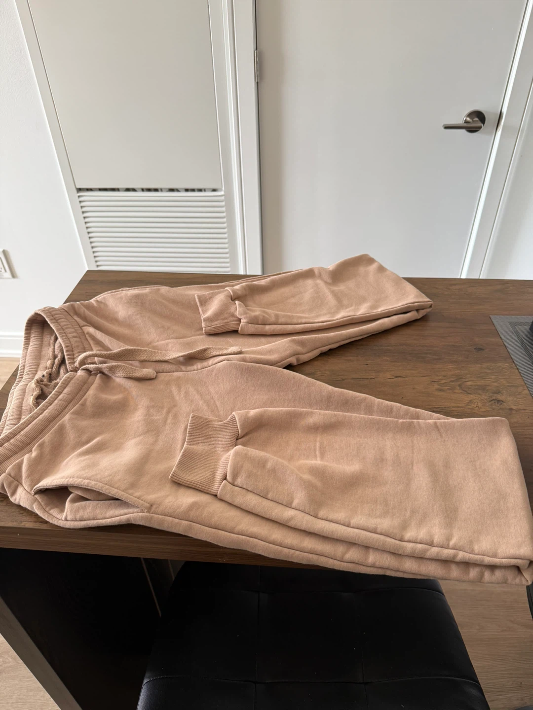Matching Beige Hoodie & Sweatpants Set