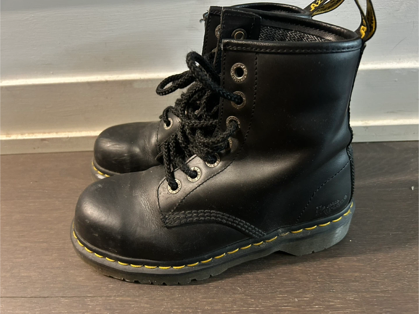 Dr. Martens Black Leather Boots size 37