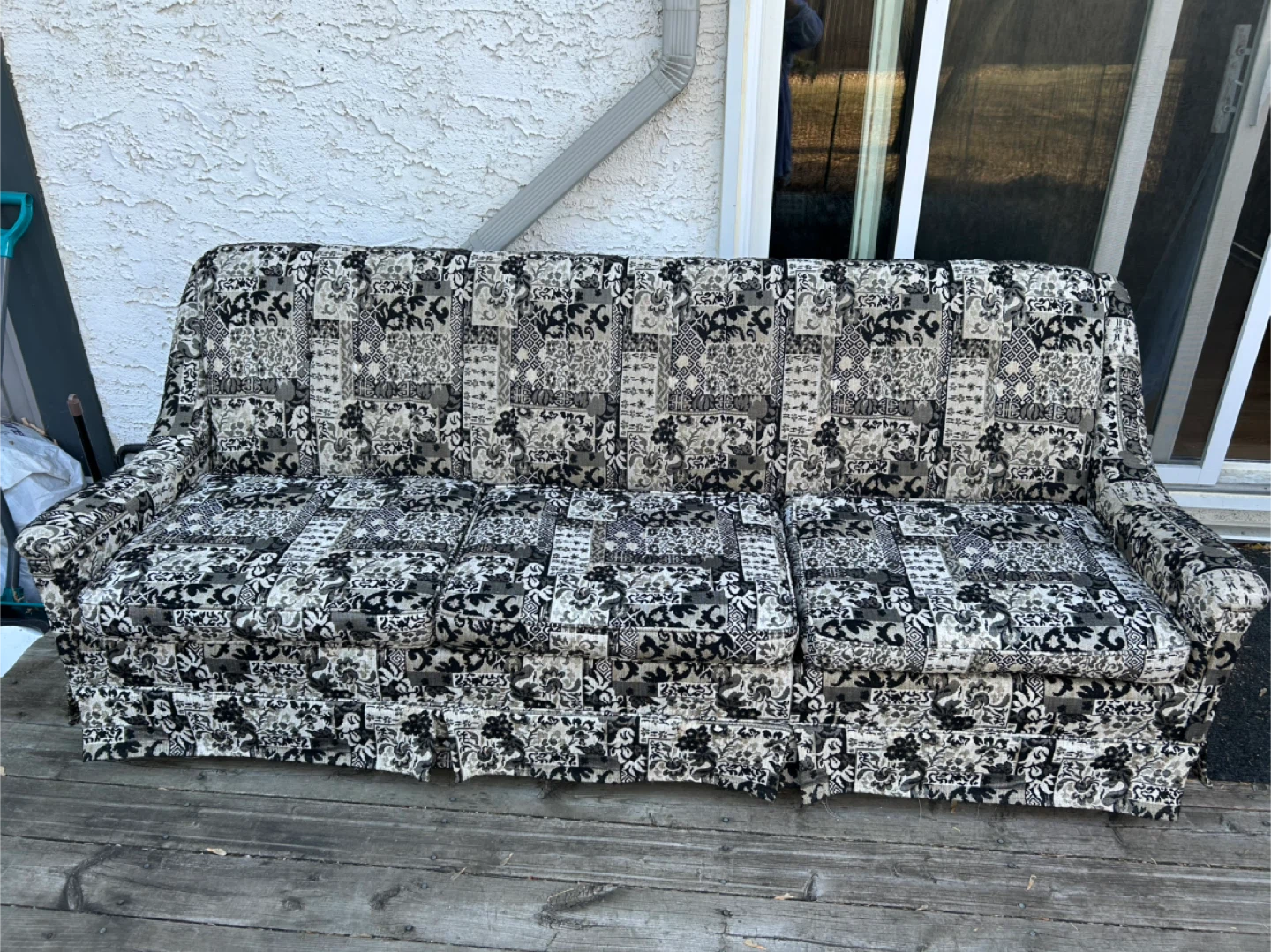 Patterned Three-Seat Sofa
