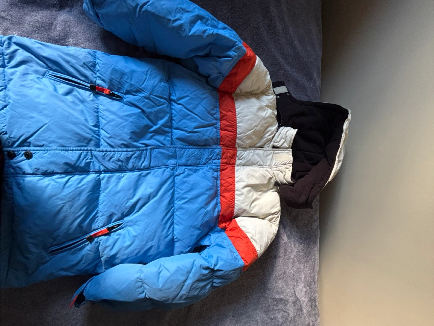 GAP Colour Block Puffer Jacket XXL