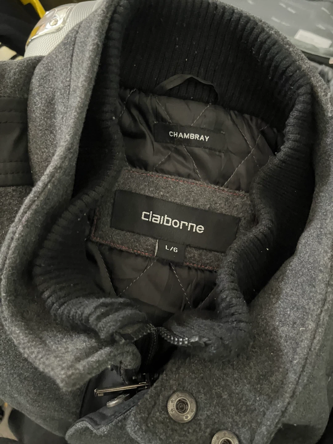Claiborne Chambray Coat - Size L - photo 2