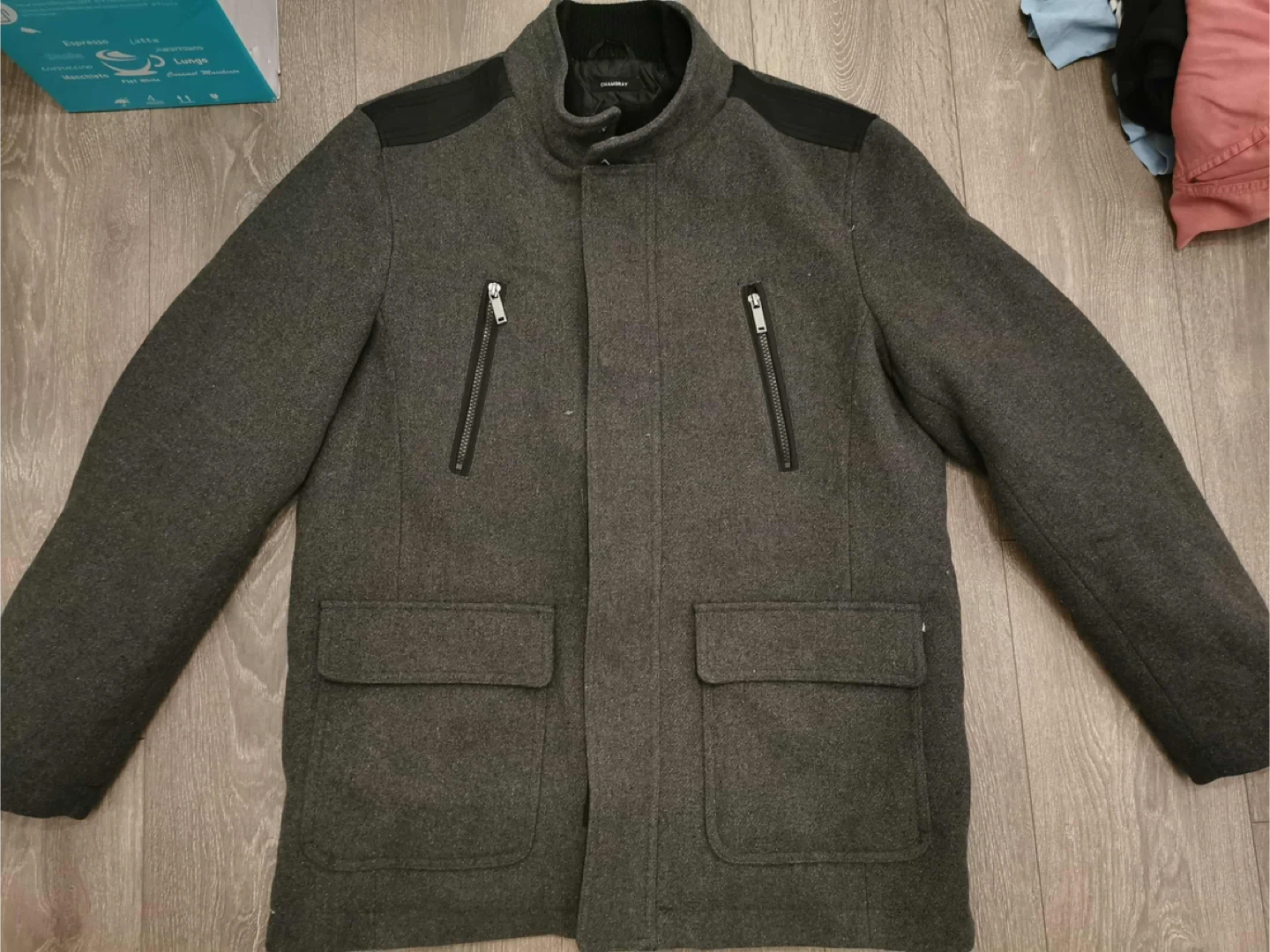 Claiborne Chambray Coat - Size L