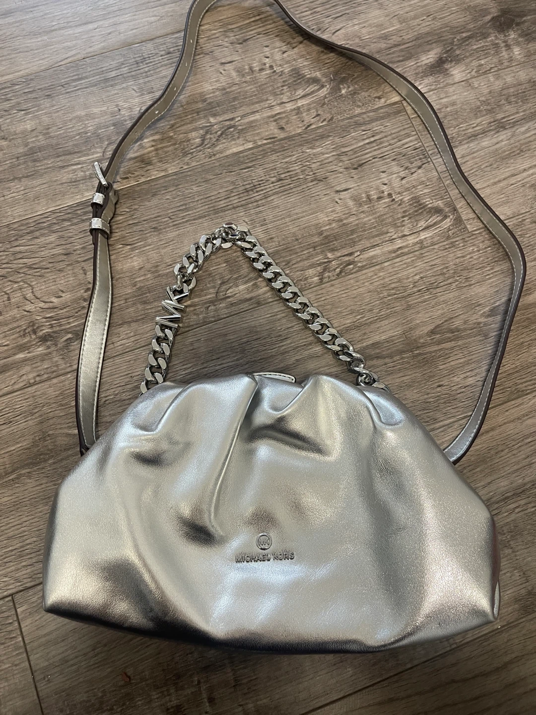 Michael Kors Silver Clutch Bag