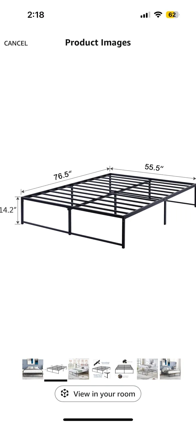Full size Mattress + Bed Frame image indicator(2)