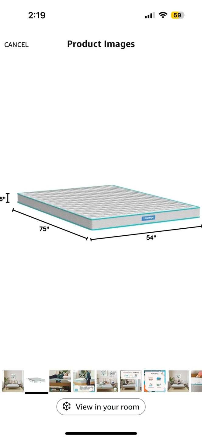 Full size Mattress + Bed Frame image indicator(7)