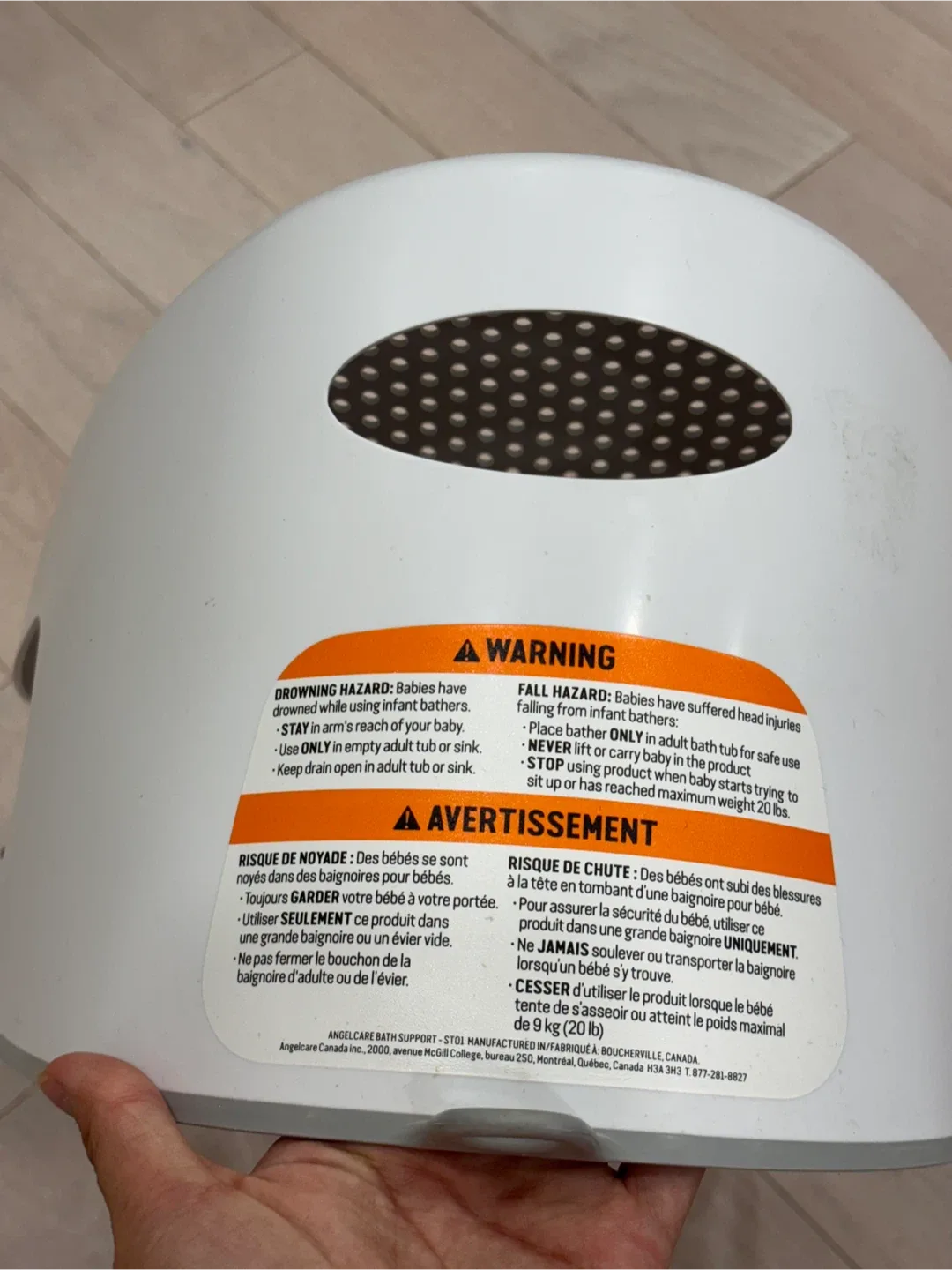 Angelcare Baby Bath SupportSoft Touch |Babies Less Than 20lbs image indicator(6)