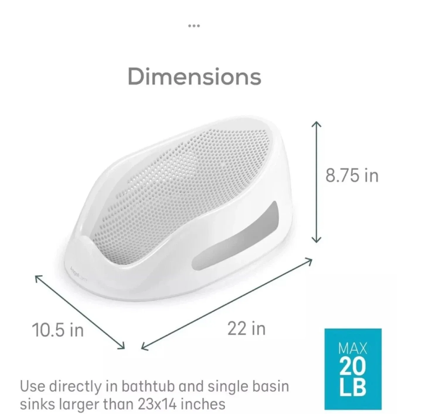 Angelcare Baby Bath SupportSoft Touch |Babies Less Than 20lbs image indicator(7)