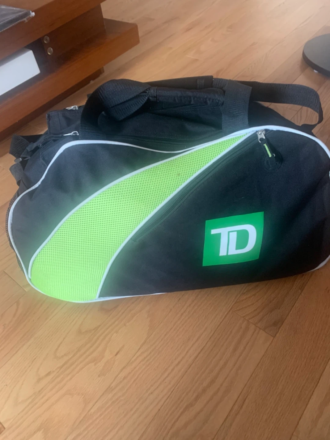 TD Bank Black & Green Duffle Bag