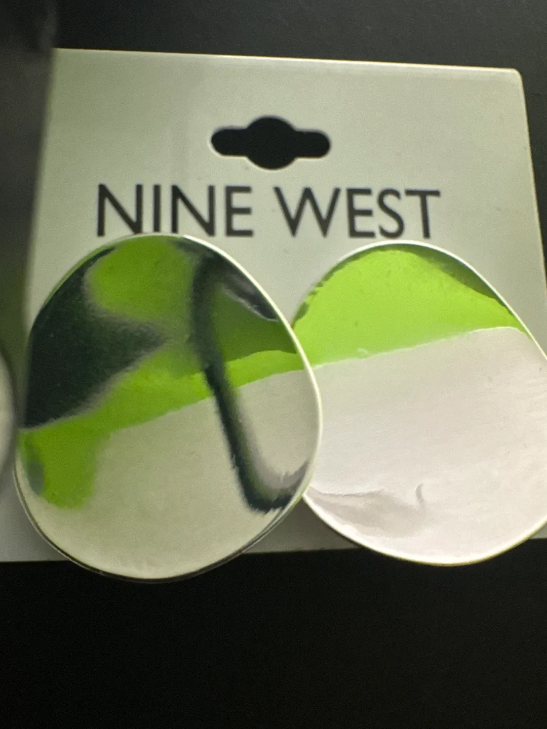 NWT- Nine West Silver Tone Earrings