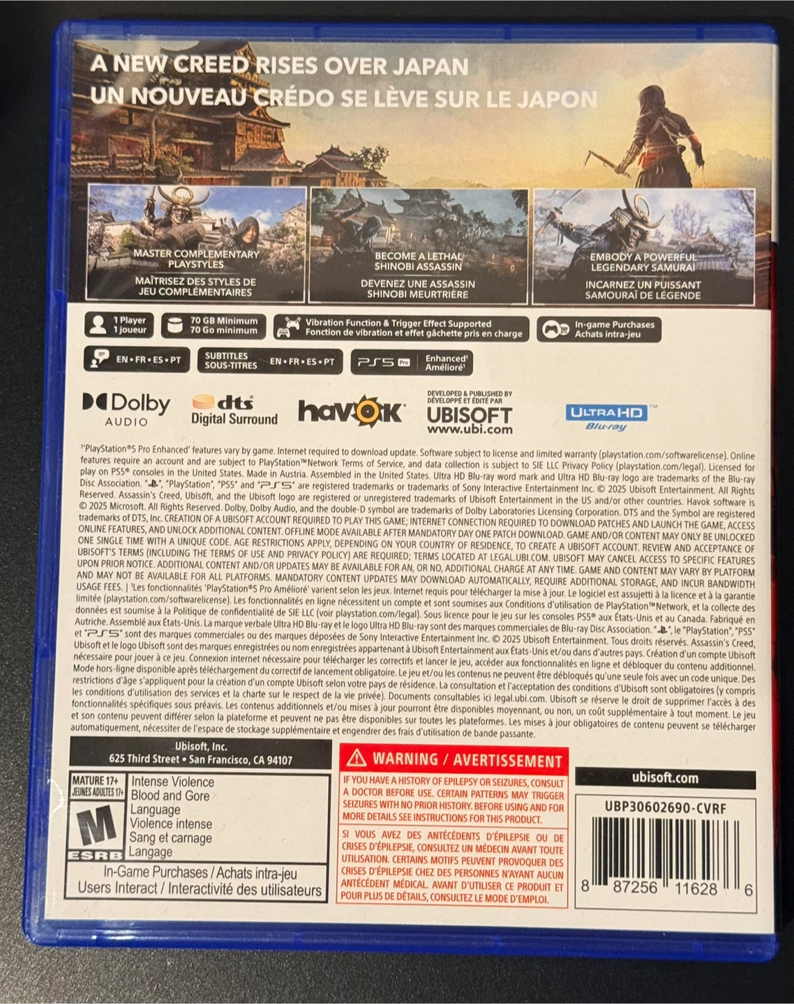 Assassin's Creed Shadows (PS5) - photo 2