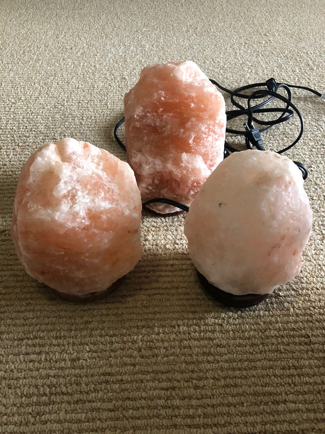 Himalayan Salt Lamps (Set of 3)