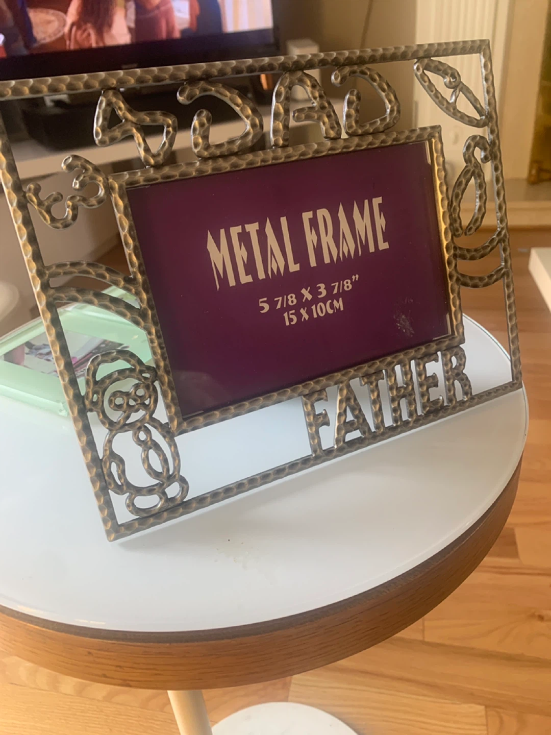 Metal Picture Frame - Father Theme