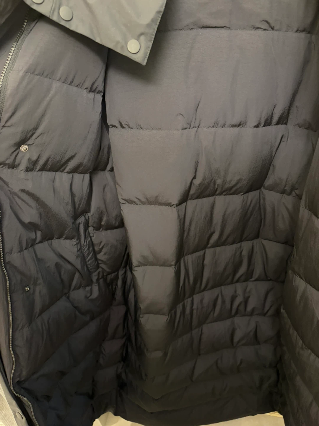 Extra long Sweaty Betty Black Puffer Coat - Size S - photo 3