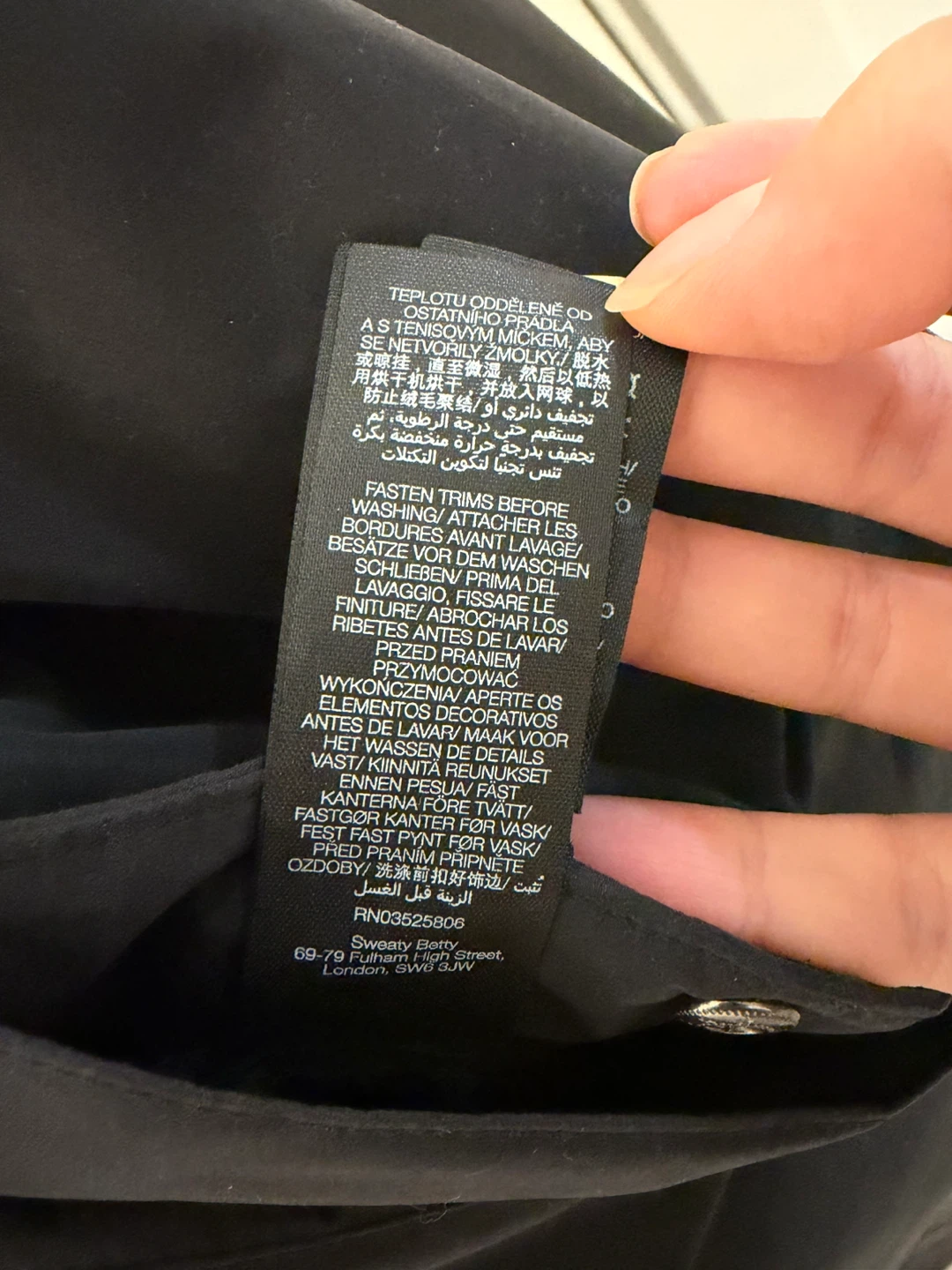 Extra long Sweaty Betty Black Puffer Coat - Size S - photo 5
