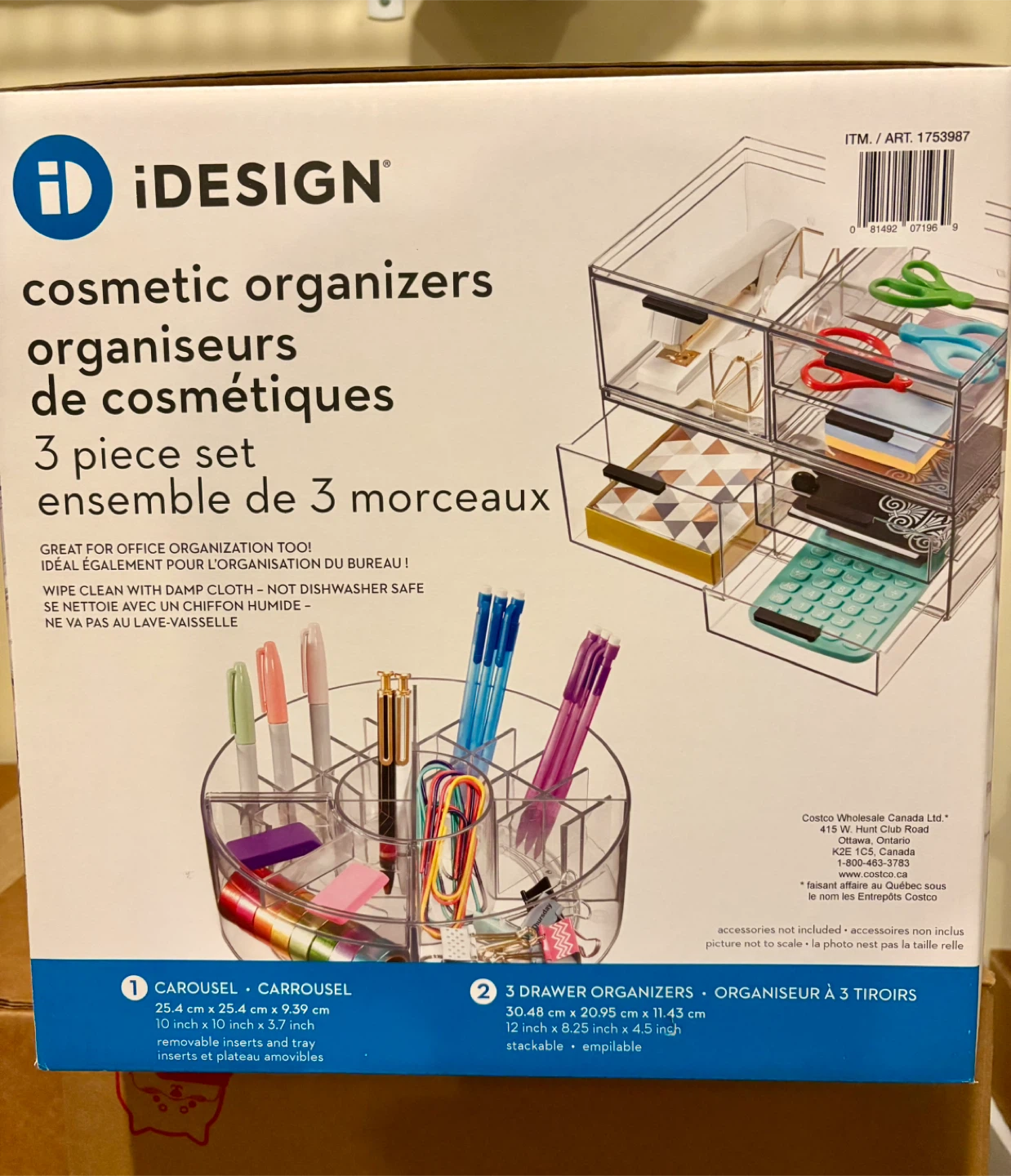 iDesign Cosmetic Organizers 3-Piece Set - New in Box - photo 2