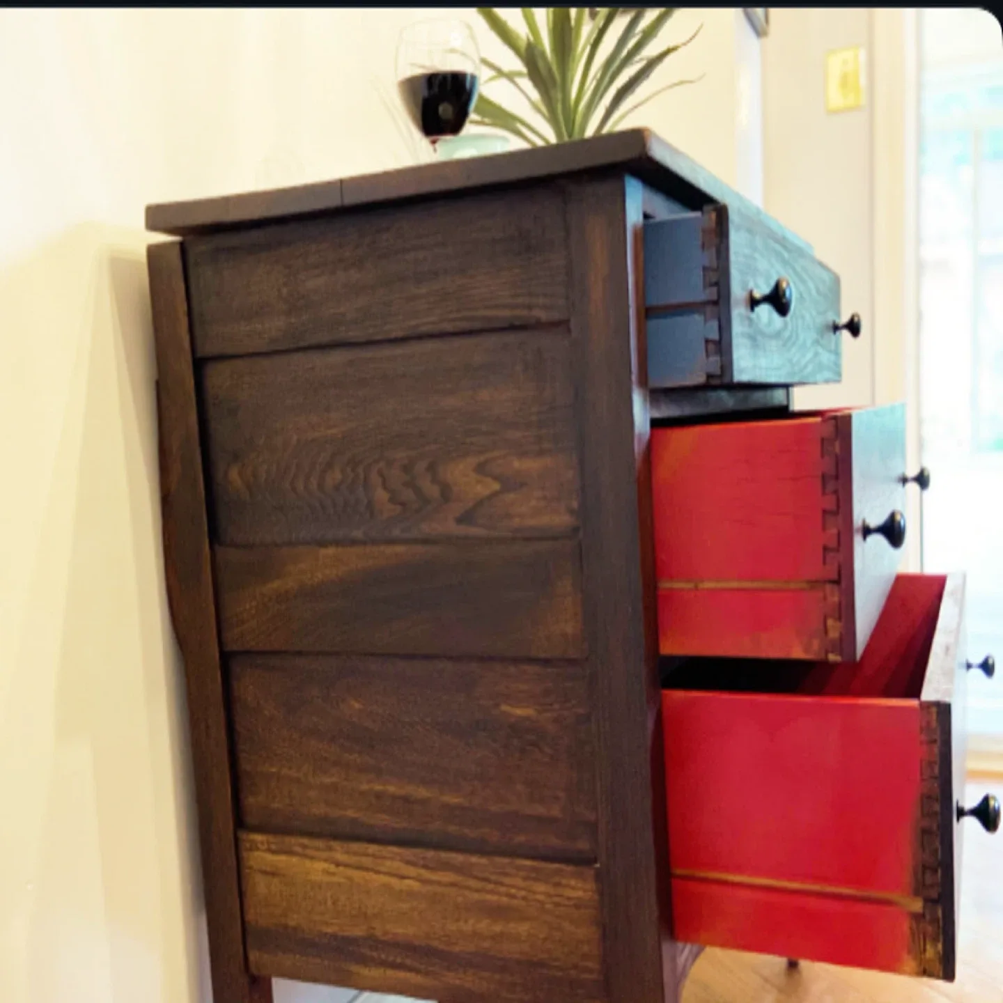 Wood 3-Drawer Dresser image indicator(5)