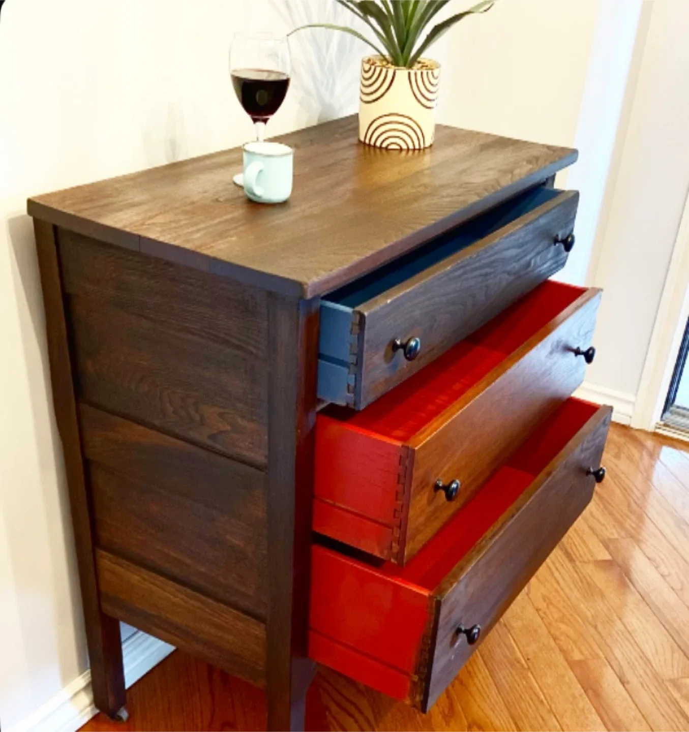 Wood 3-Drawer Dresser image indicator(2)