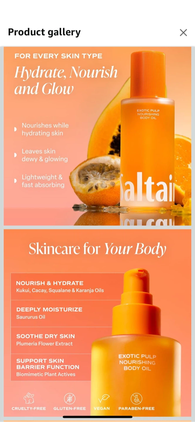 Saltair Exotic Pulp Nourishing Body Oil, 4.0 fl oz - photo 2