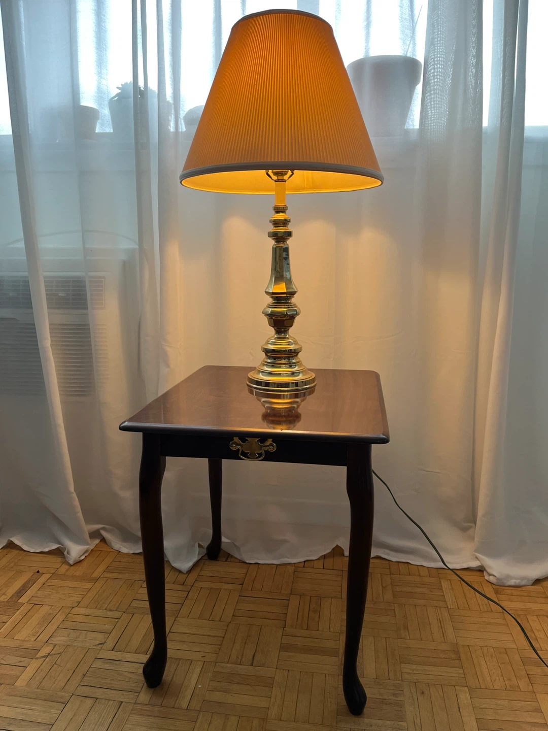 Vintage Brass Table Lamp - Made in Canada