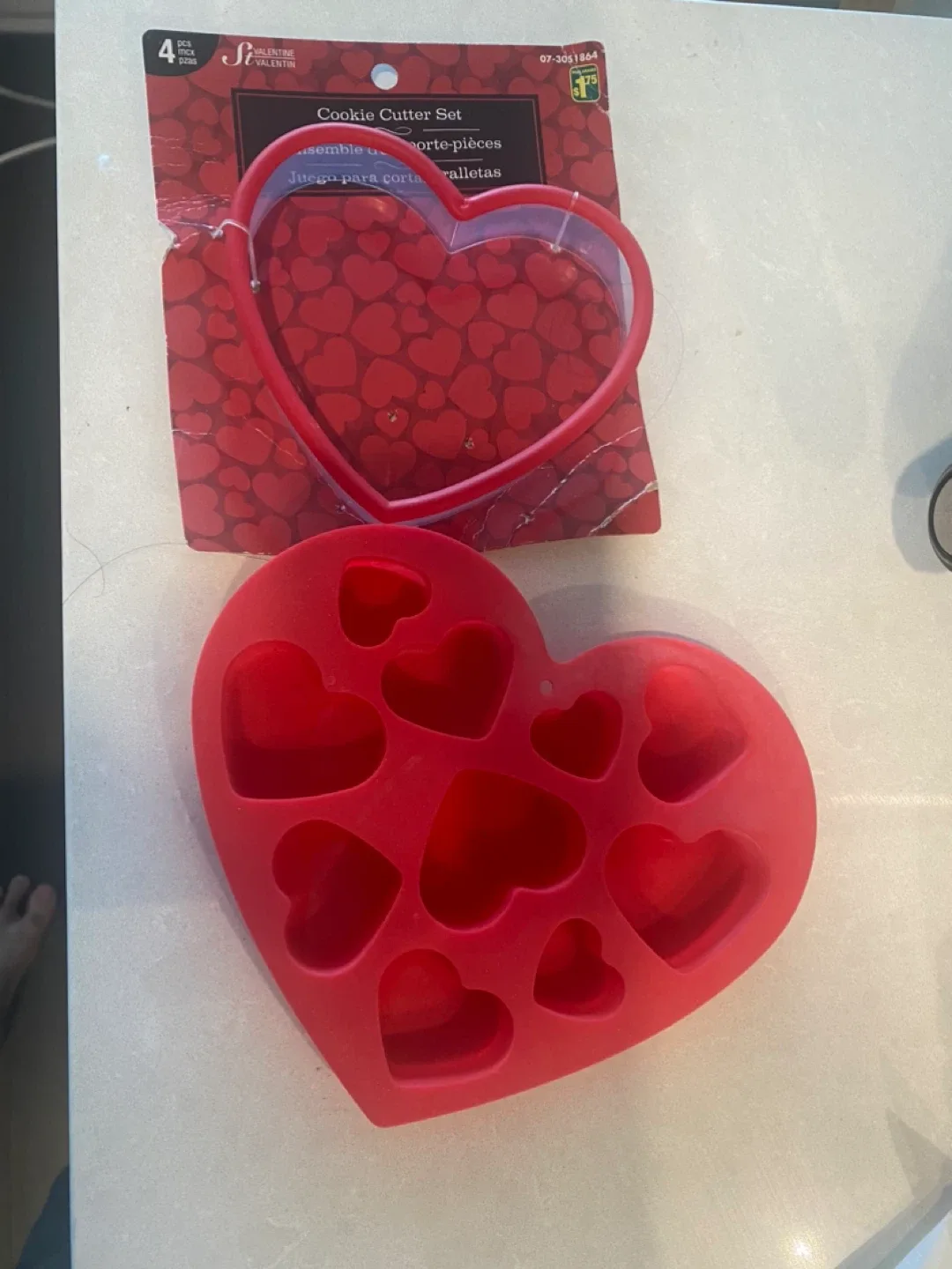 Valentine Cookie Cutter and ice tray
