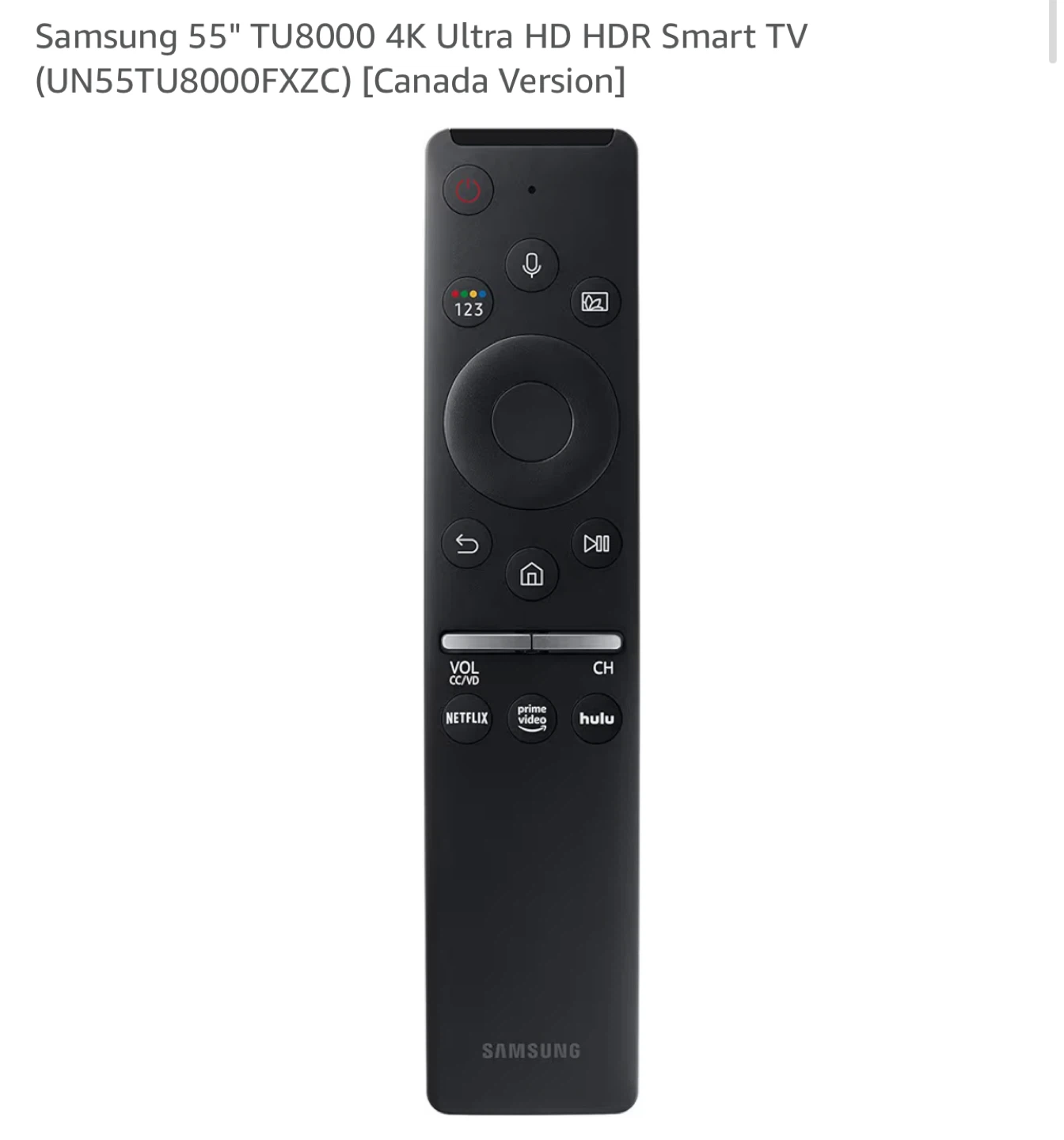 Samsung TU8000 55" Crystal UHD 4K Smart TV - photo 3