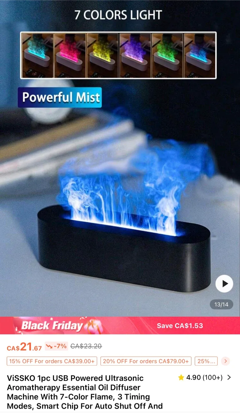 Aroma Diffuser with/ Box and USB image indicator(4)