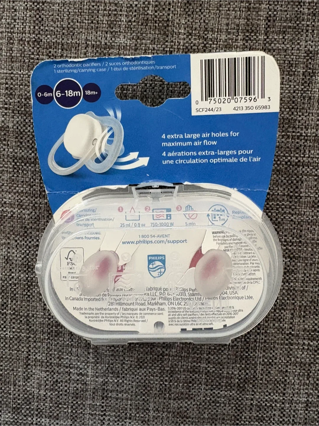 Philips Avent Ultra Air Pacifier (6-18m) image indicator(2)