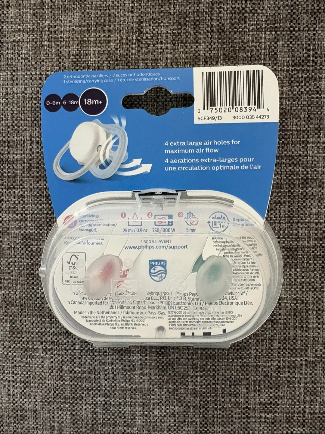 Philips Avent Ultra Air Pacifiers - 18m+ image indicator(2)