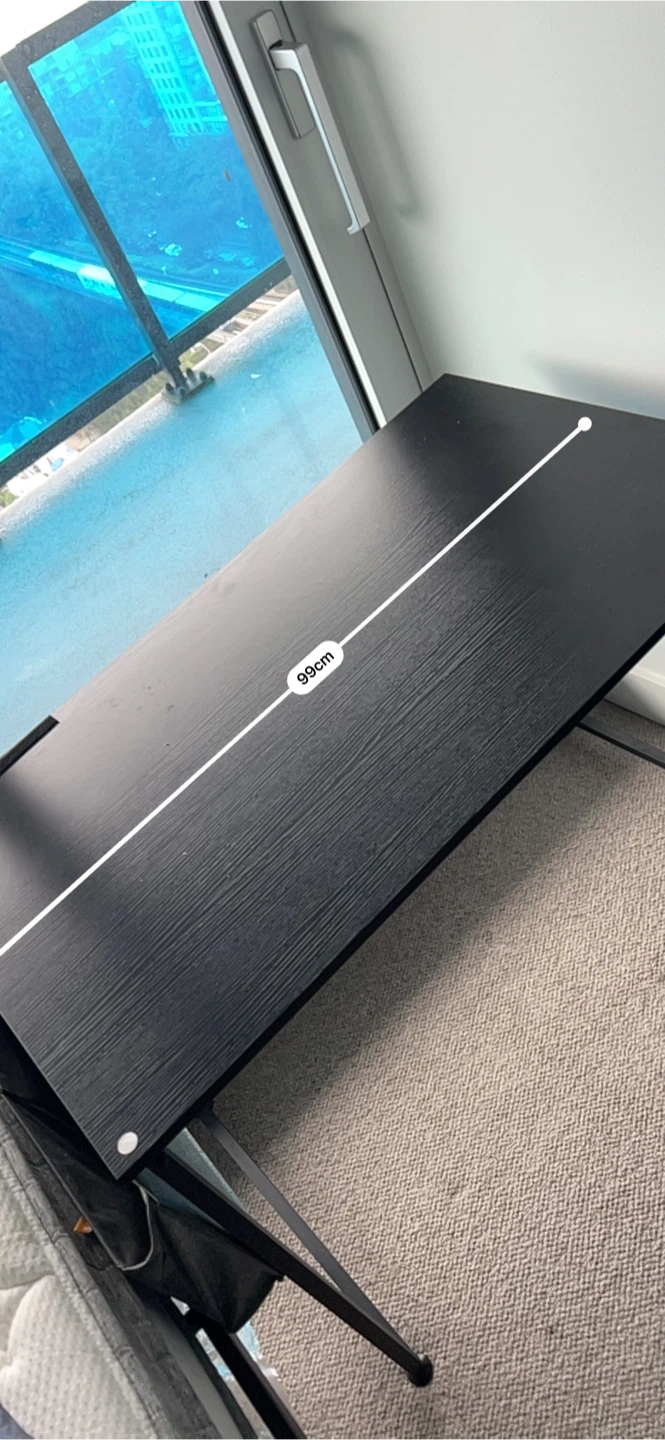 Black Desk and Shelf Set - photo 4
