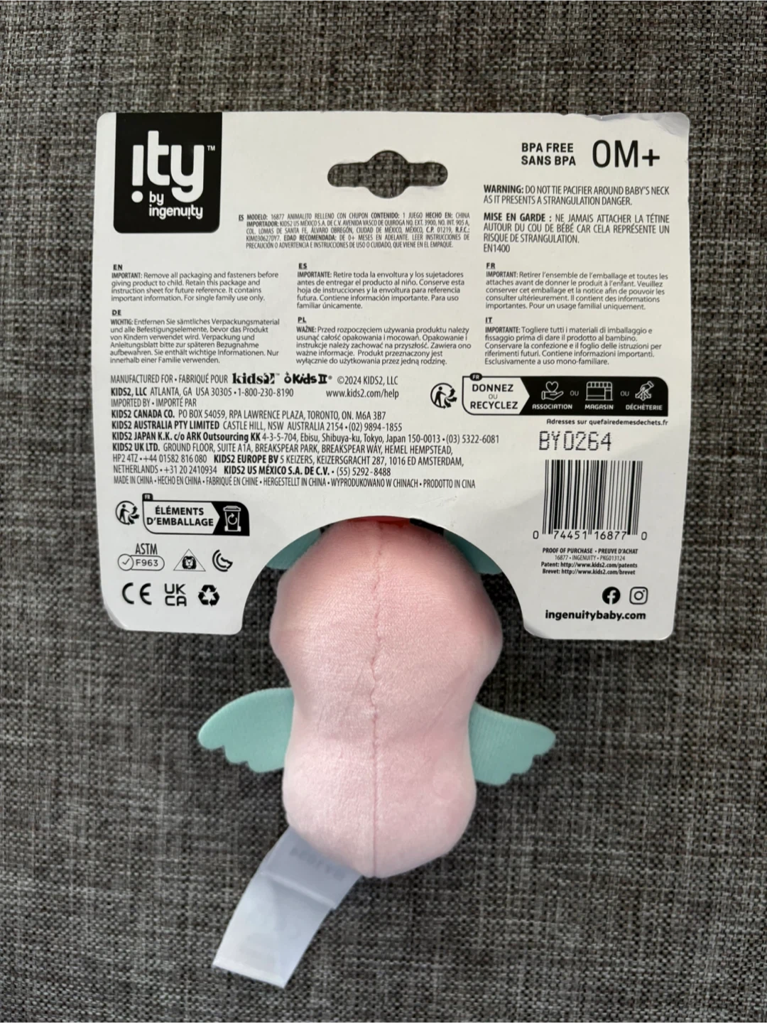 Ity by Ingenuity Cozy Coo Nally Pacifier - New - photo 2