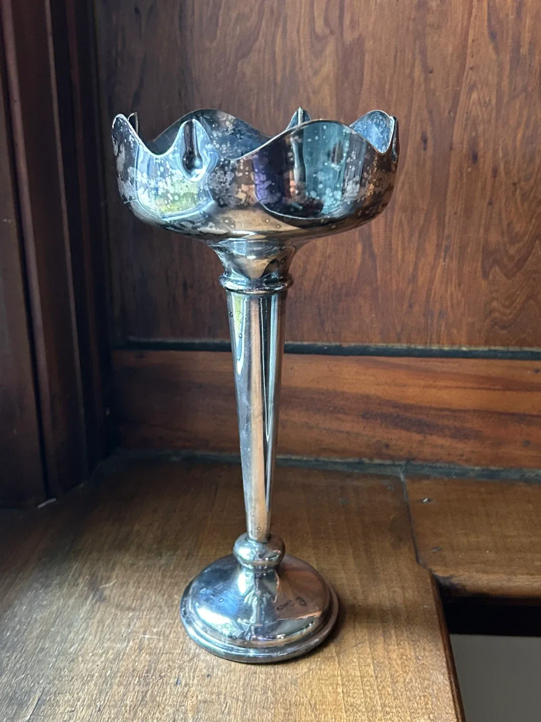 ART NOUVEAU DECO Antique Hamo silver vase candlestick image indicator(9)