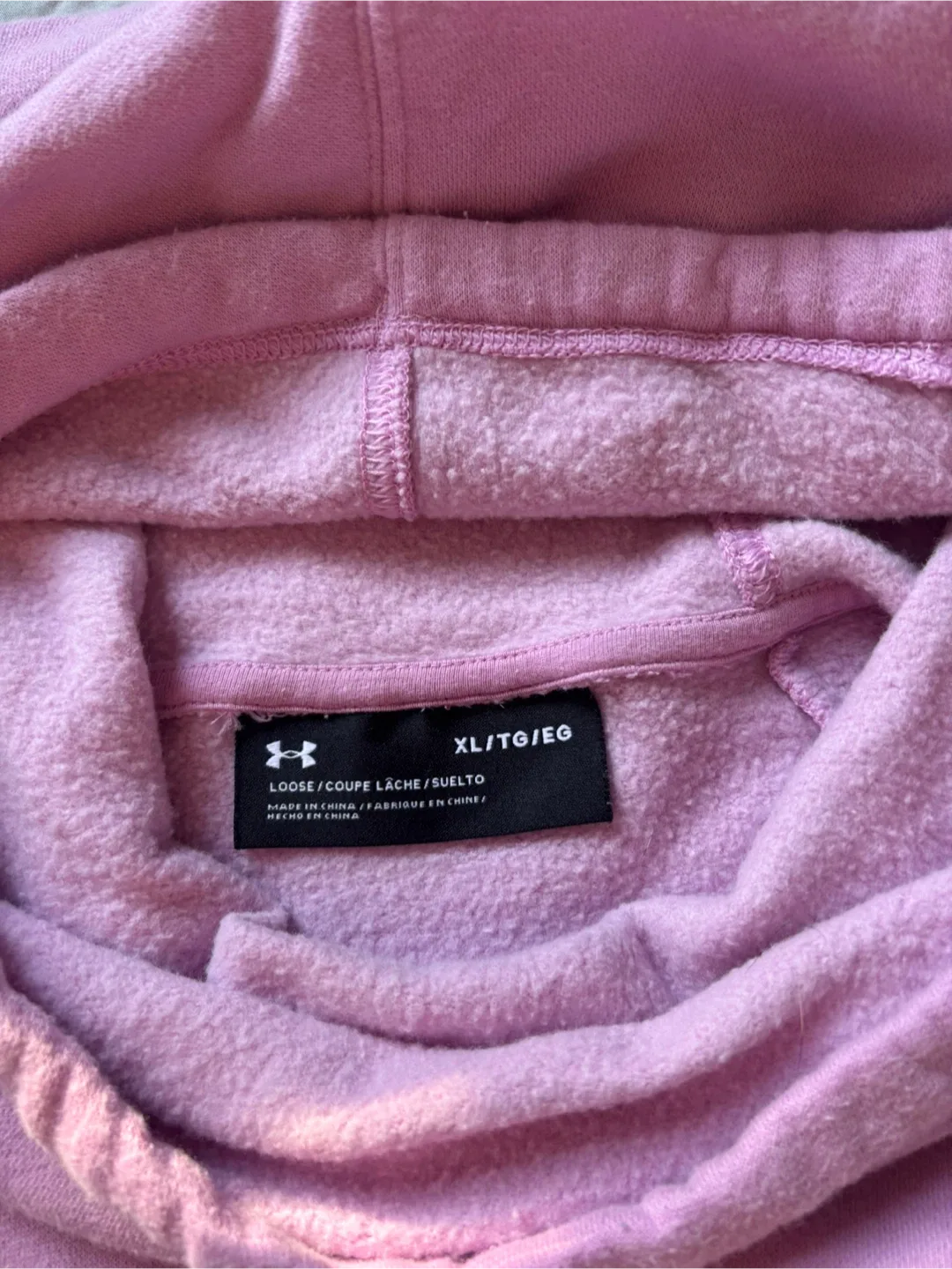 Under Armour Pink Hoodie - Size XL image indicator(2)
