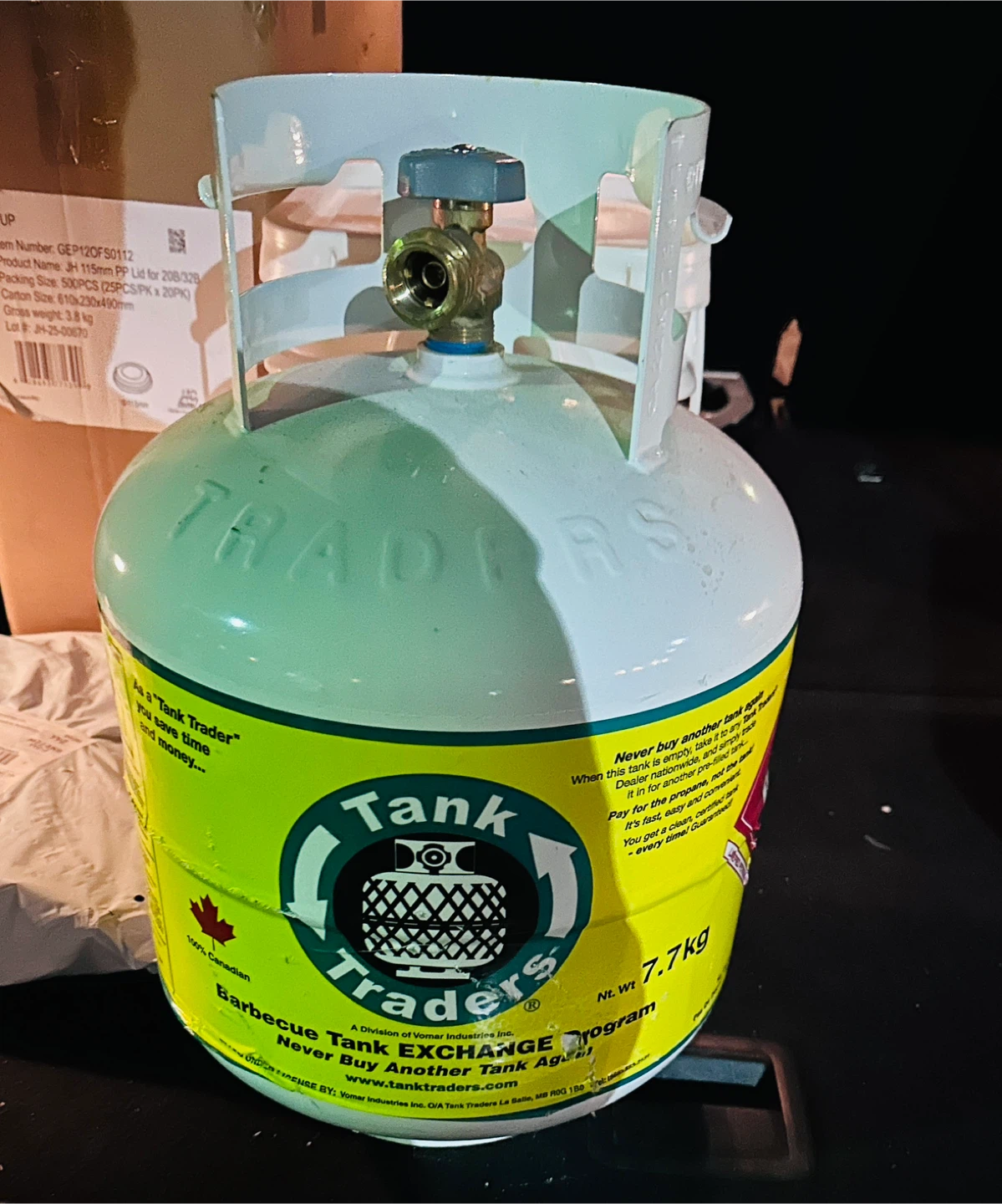 New Tank Traders Barbecue Tank with propane