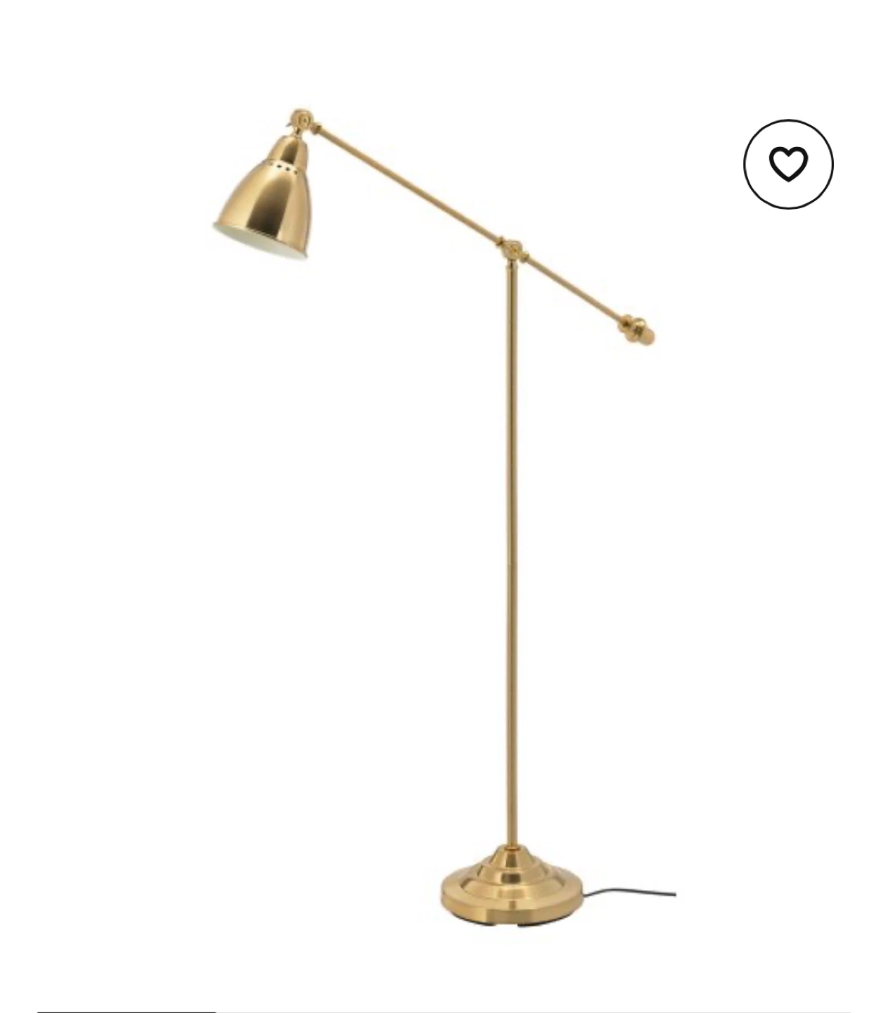 Gold Floor Lamp - Adjustable Arm - photo 2