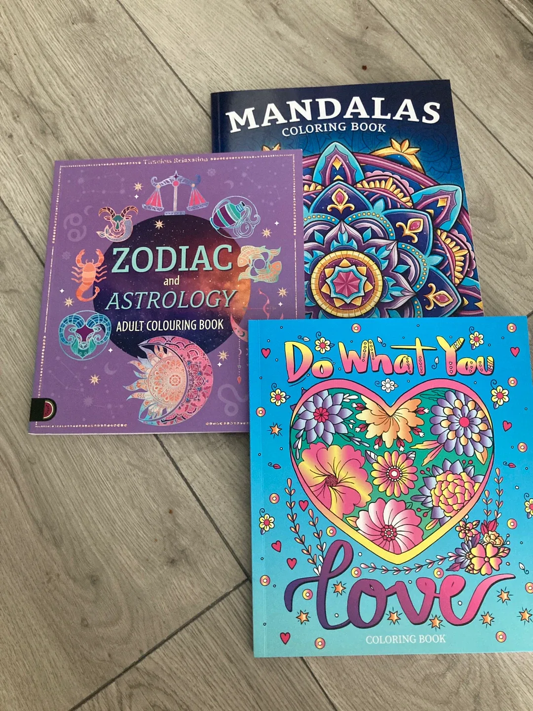 Adult Colouring Books: Mandalas, Zodiac, Love thumbnail