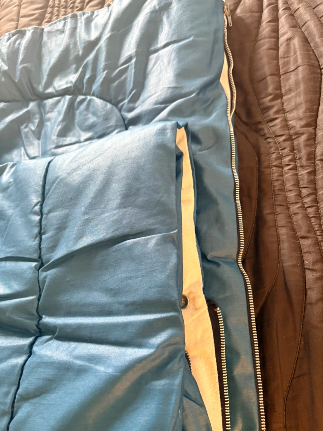 Blue Sleeping Bag - 163x178cm - photo 2