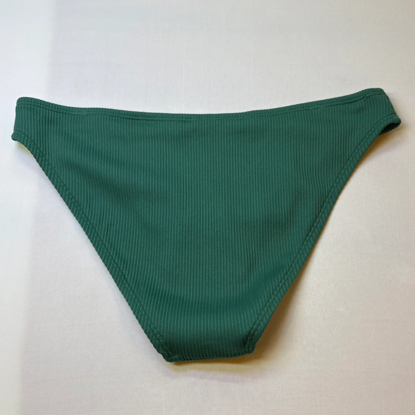 Cupshe Emerald Green Ribbed Low Rise Bikini Swimsuit Bottom Sz M - photo 3