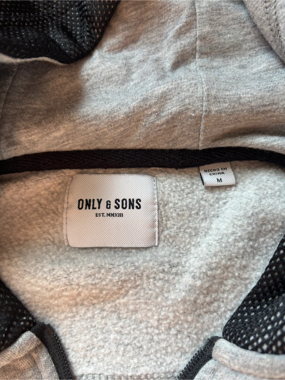Only & Sons Grey Hoodie - Size Medium - photo 2