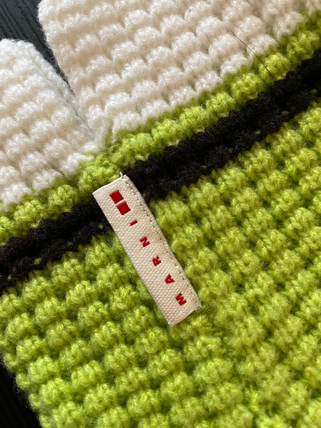 Uniqlo x Marni Knit Balaclava - Green, White, Black - photo 2