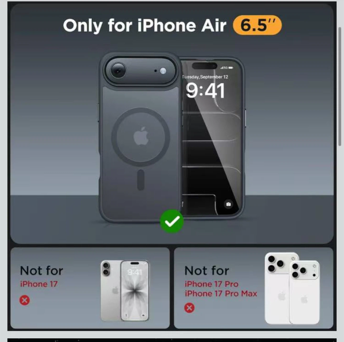 iPhone Air 6.5" Case - Excellent Protection - photo 2