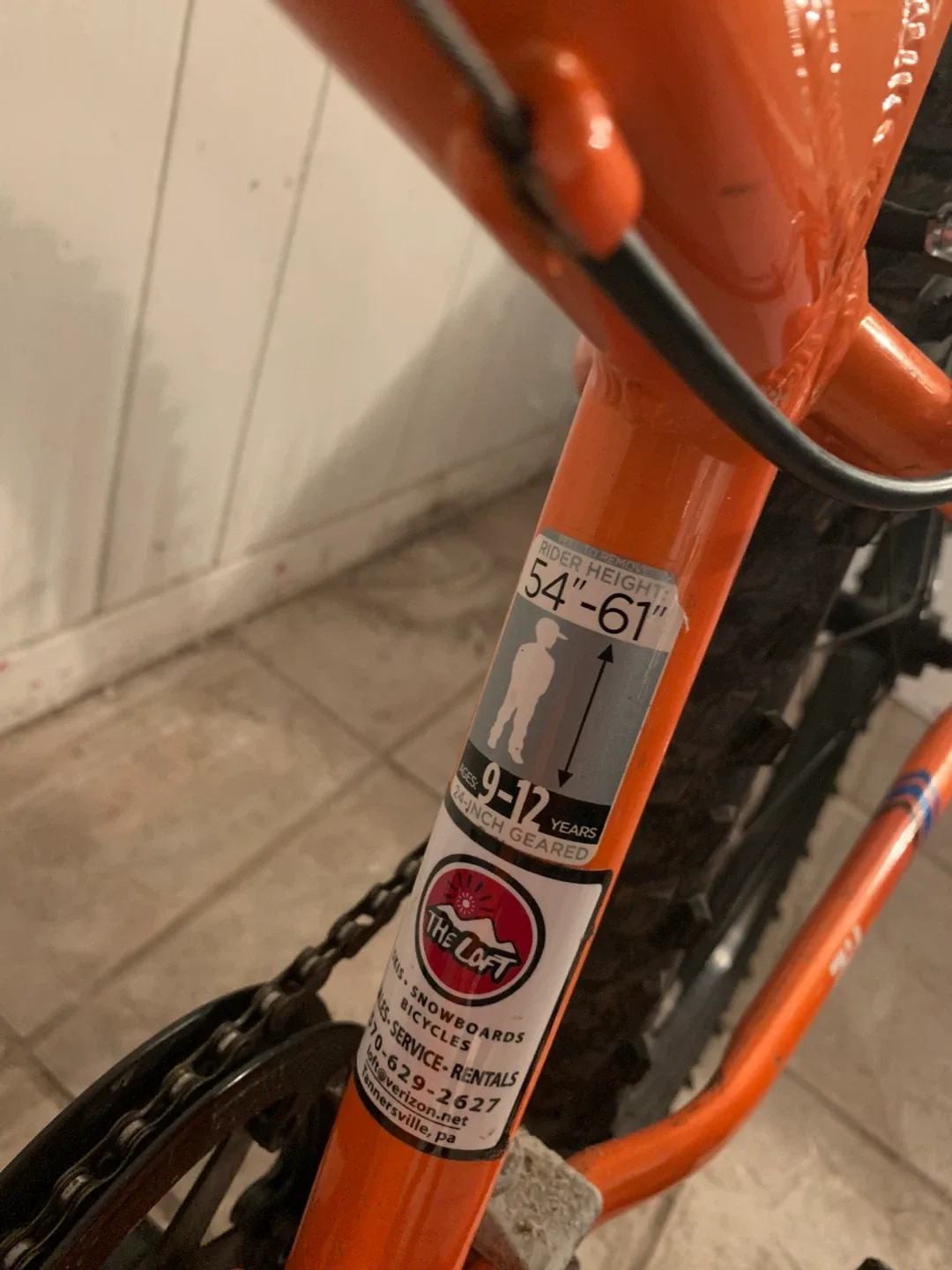 Raleigh Rowdy 24" Kids' Bike - Orange & Blue image indicator(2)