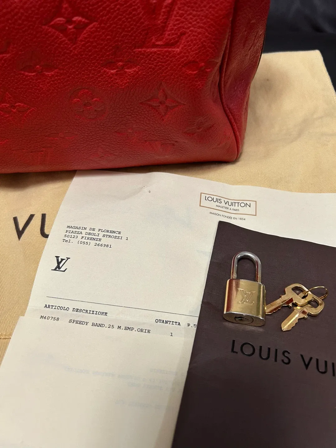 Louis Vuitton Speedy Bandouliere 25 Orient Empreinte Leather image indicator(4)