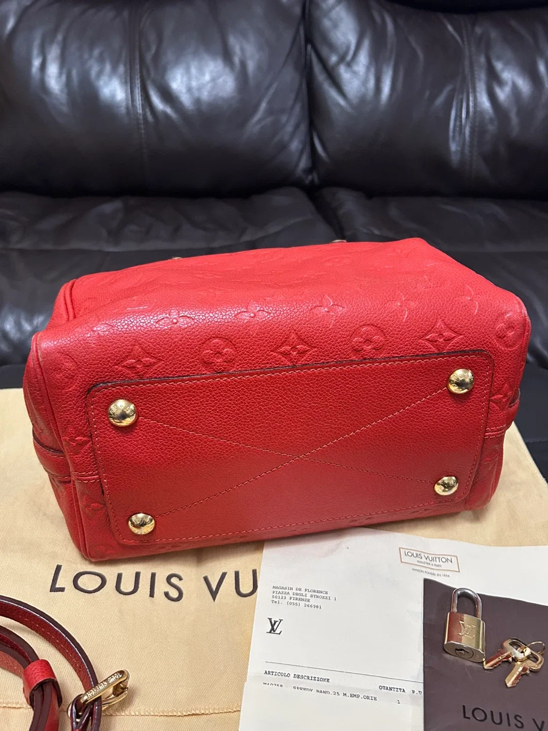 Louis Vuitton Speedy Bandouliere 25 Orient Empreinte Leather image indicator(5)