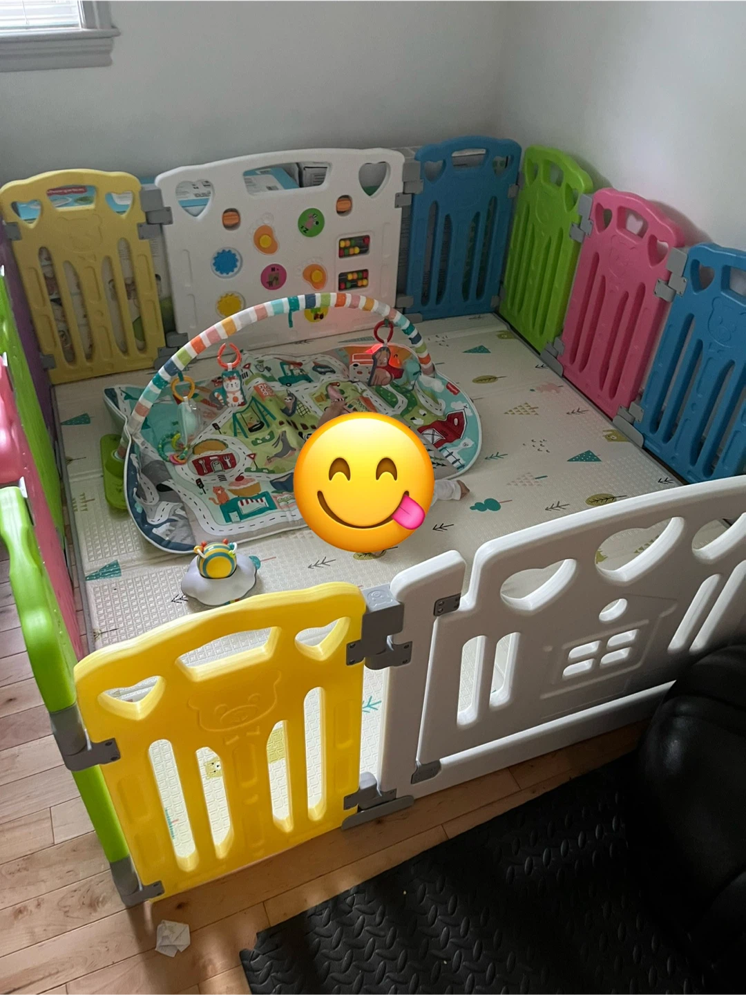 Colorful Baby Playpen with Activity Mat