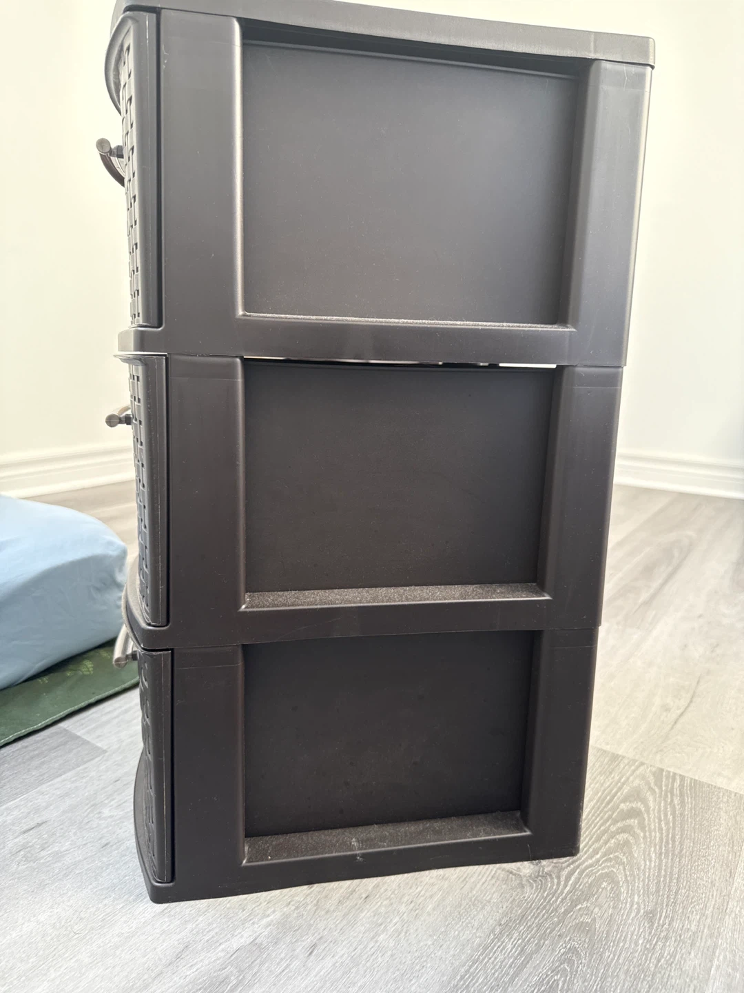 3-Drawer Brown Plastic Storage Unit - photo 3