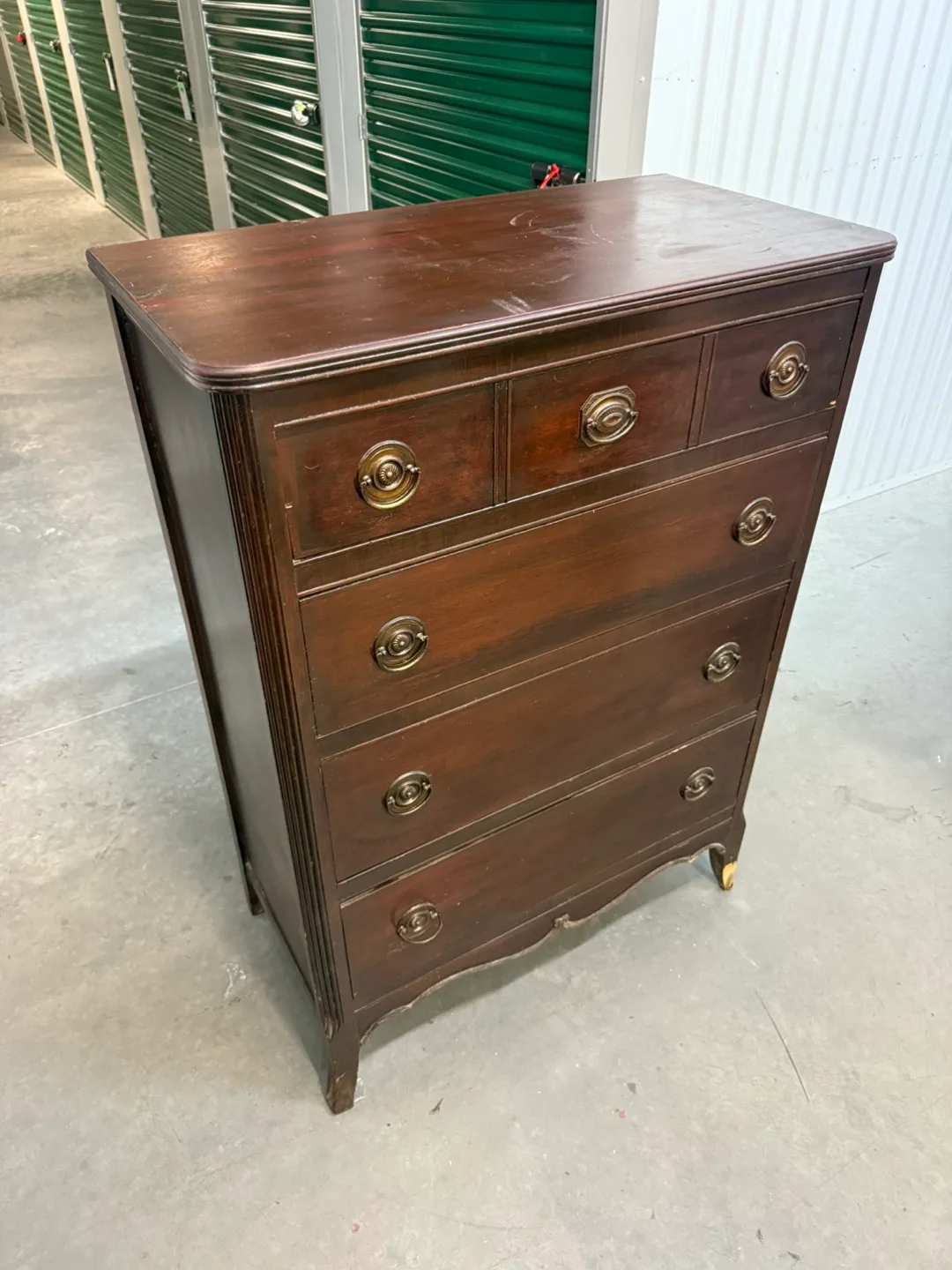 Antique Wooden Chest of Drawers image indicator(2)