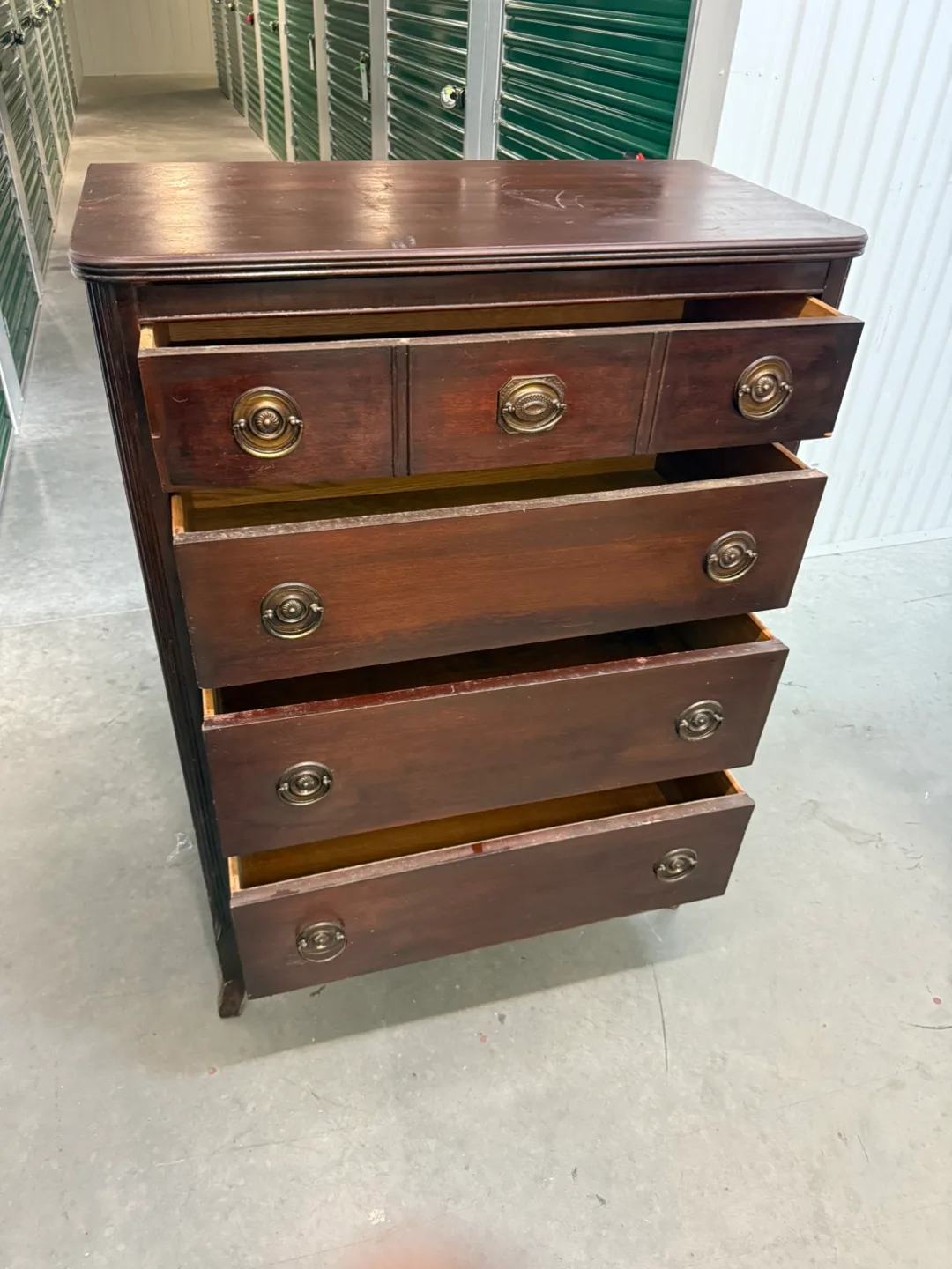 Antique Wooden Chest of Drawers image indicator(9)