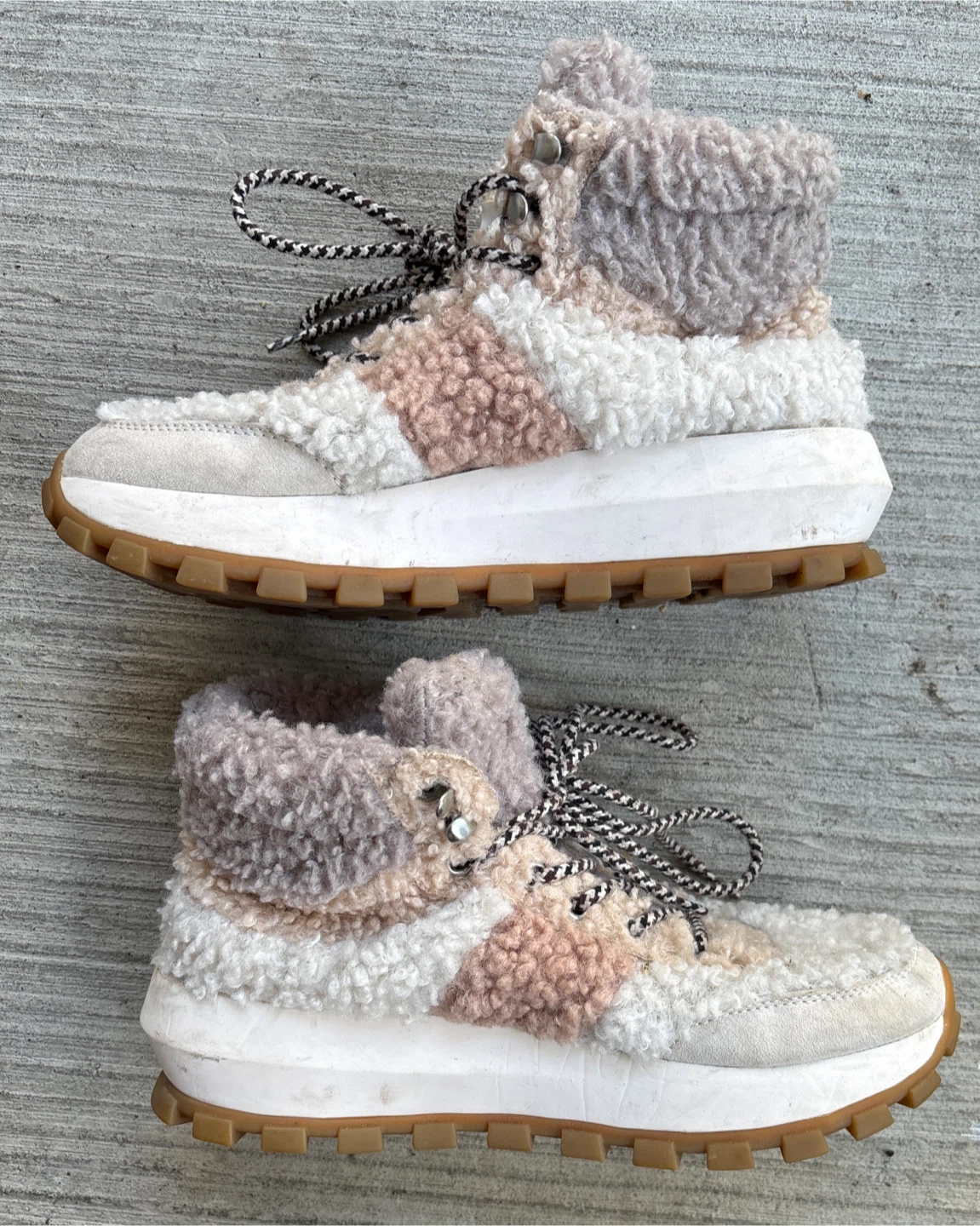 H&M Sherpa Boots - Size 8