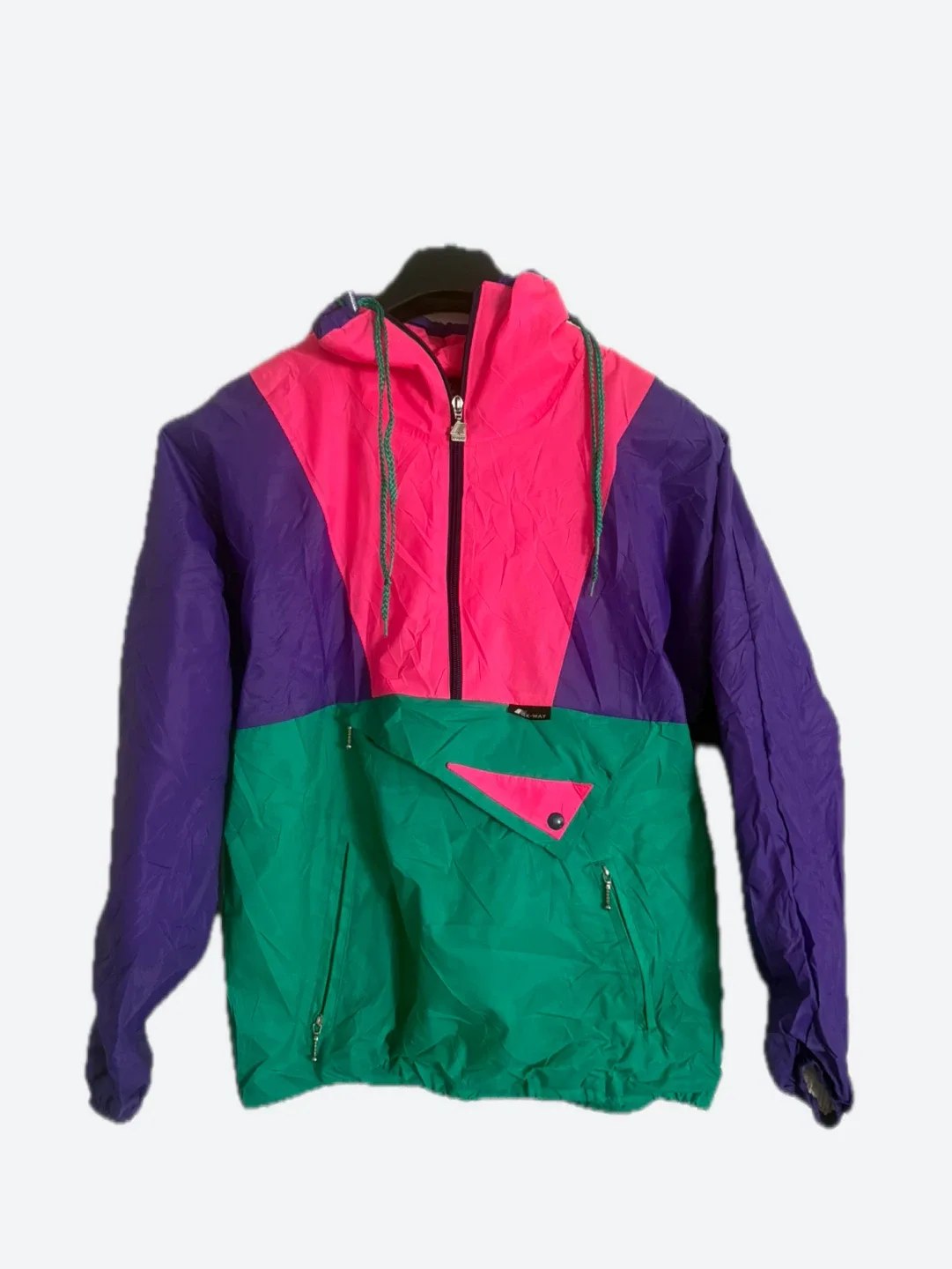 Vintage 80’s K-Way Colour Block Jacket - Unisex XL image indicator(6)