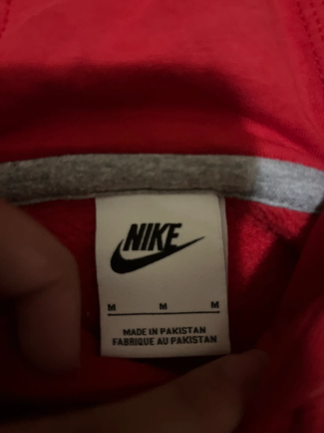 Mens Red Nike Hoodie - photo 2